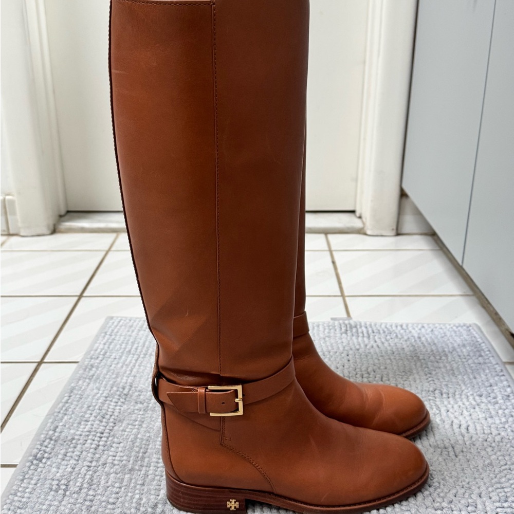 Tory Burch Women's Tall Leather Riding Boots - Brown
